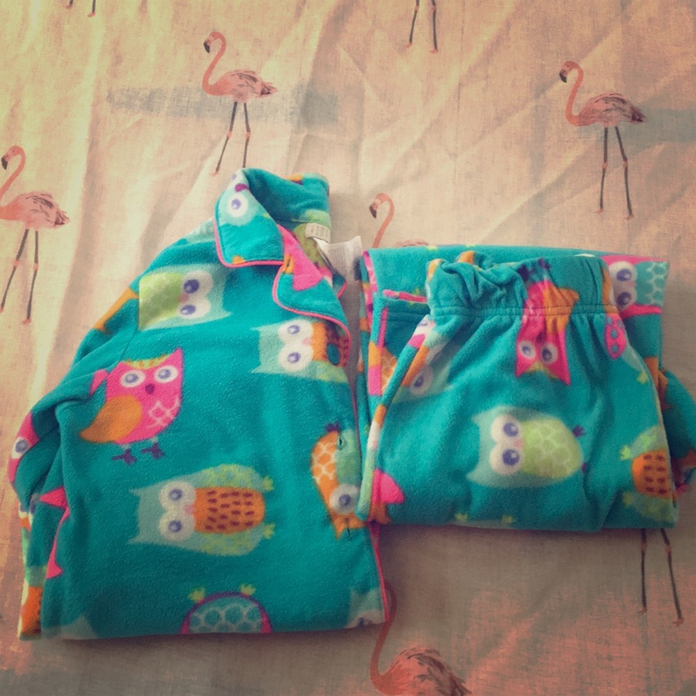🦉Fleece super cute owl pajamas!